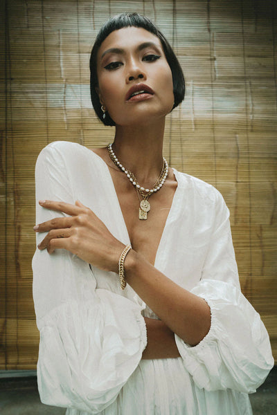 Venus Pearl Necklace - Gold Plating/Freshwater Pearl