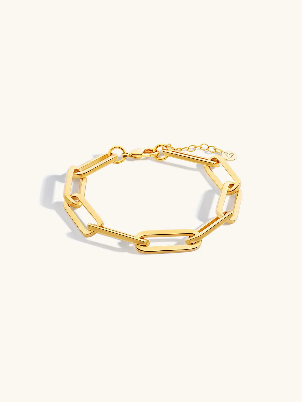 Lucy Large Oval Statement Bracelet - Gold Plating