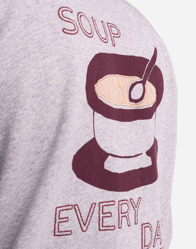 Good Soup Sweatshirt - Mottled Grey