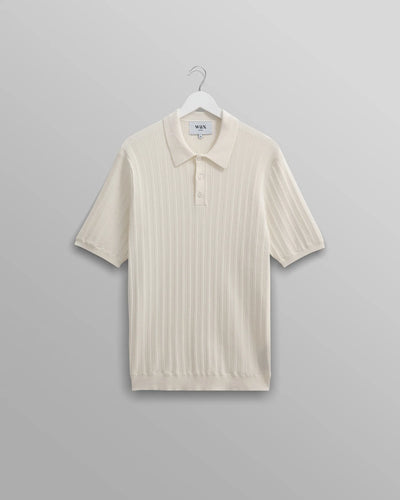 Naples Knitted Polo Shirt - Ecru