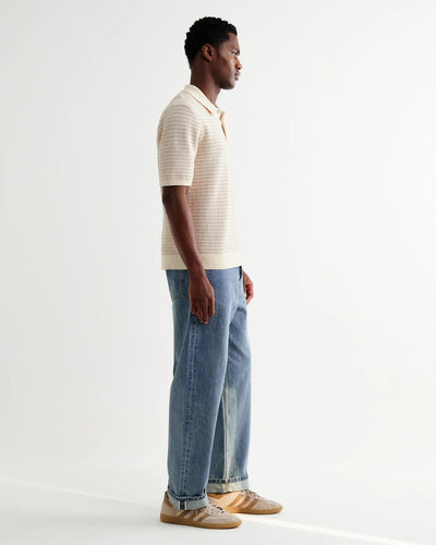 Naples SS Polo - Mini Geo Natural