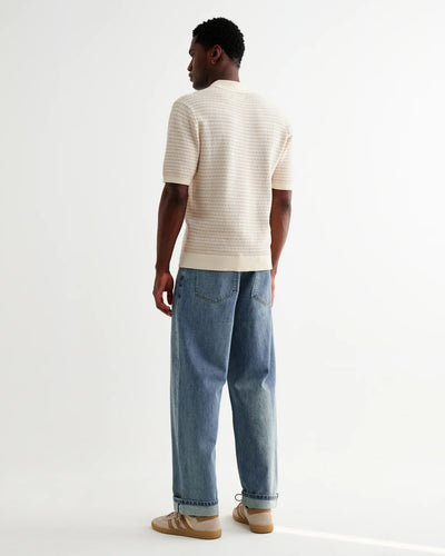 Naples SS Polo - Mini Geo Natural
