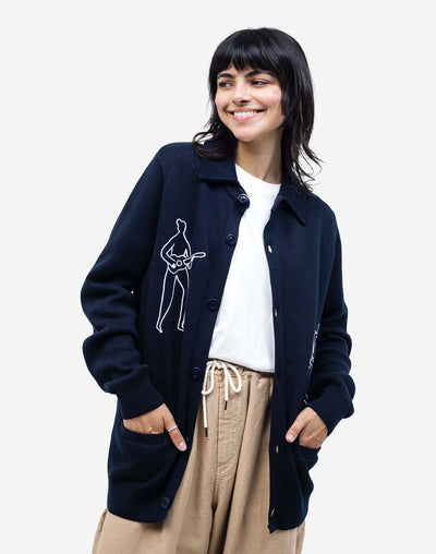 Jam Cardigan - Navy