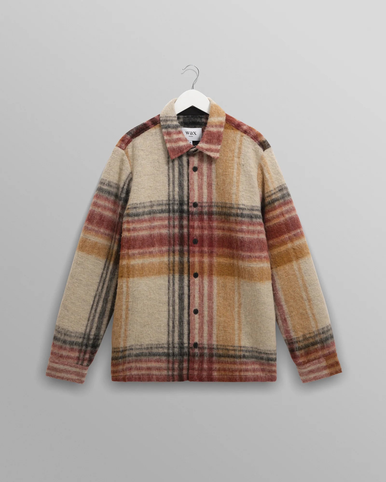 Nolan Checked Italian Overshirt - Natural / Multi