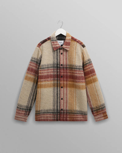 Nolan Checked Italian Overshirt - Natural / Multi