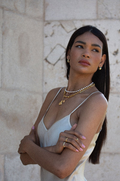 Venus Pearl Necklace - Gold Plating/Freshwater Pearl