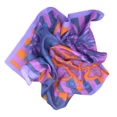 Silk/Cotton Scarves - Summer in Bloom