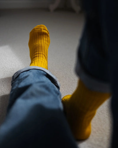 Agnes Organic Cotton Socks - Sunflower