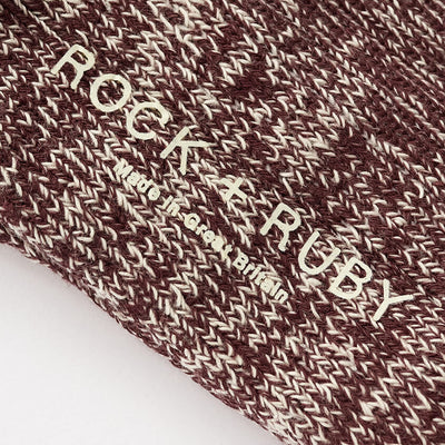 Elsie Cotton Socks - Dark Cherry