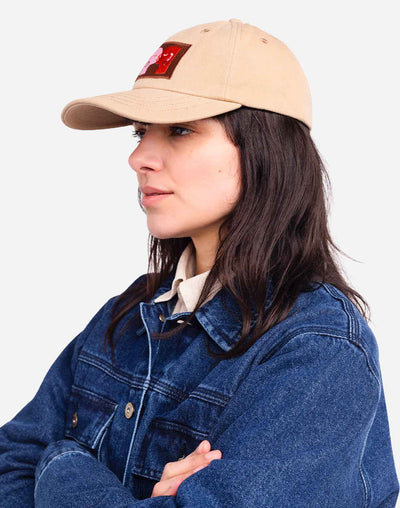 Kiss Six Panel Cap - Sand