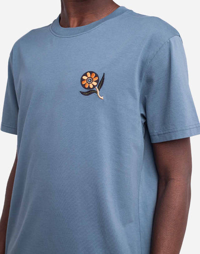 Ikeba T-Shirt - Steel Blue