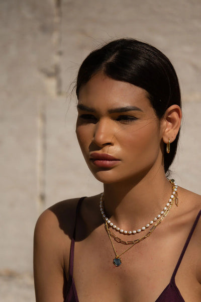 Venus Pearl Necklace - Gold Plating/Freshwater Pearl