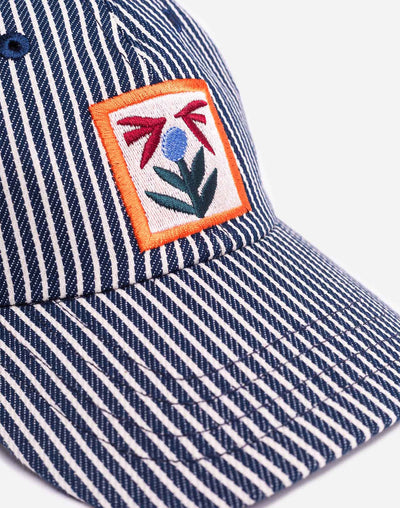 Six Pannel Striped Cap - Bud
