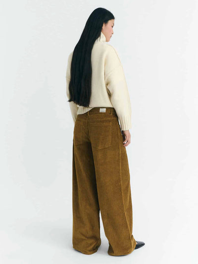 Hedda Corduroy Pants - Light Oak Brown