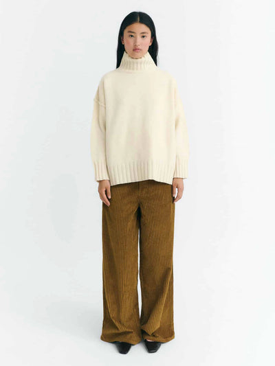 Hedda Corduroy Pants - Light Oak Brown