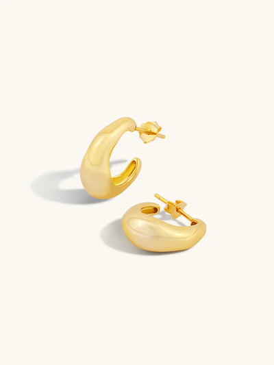 Tidal Hoops - Gold Plating
