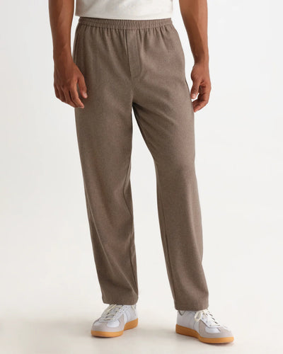 Tyne Trouser Brushed Wool - Light Brown