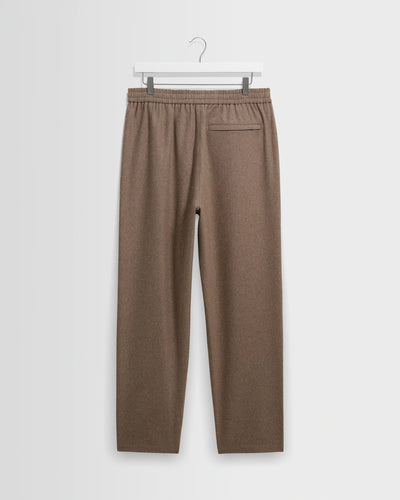 Tyne Trouser Brushed Wool - Light Brown