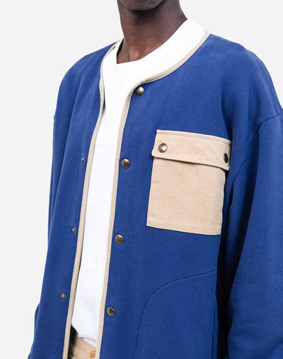 Okina Buttondown Sweatshirt - Ultramarine Blue