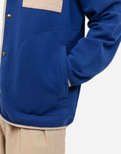 Okina Buttondown Sweatshirt - Ultramarine Blue