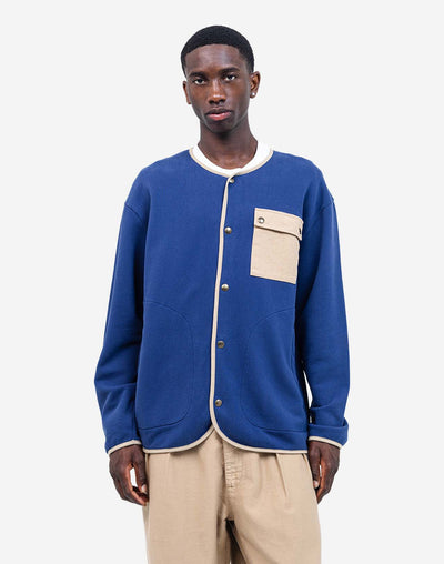 Okina Buttondown Sweatshirt - Ultramarine Blue