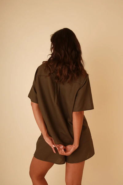 Matilda Linen Set - Wasabi