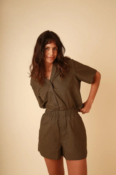 Matilda Linen Set - Wasabi