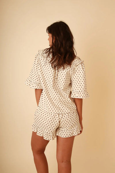Luna Polka Dot Set - Cream