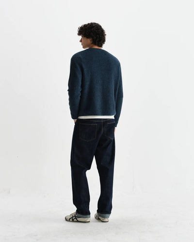 Wilde Crew Fluffy Wool Blend Jumper - Teal