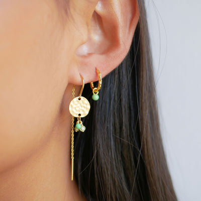 Belle Hoops - Dusty Green