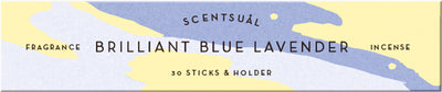 Scentsual Japanese Incense + Ceramic Holder  - Brilliant Blue Lavender