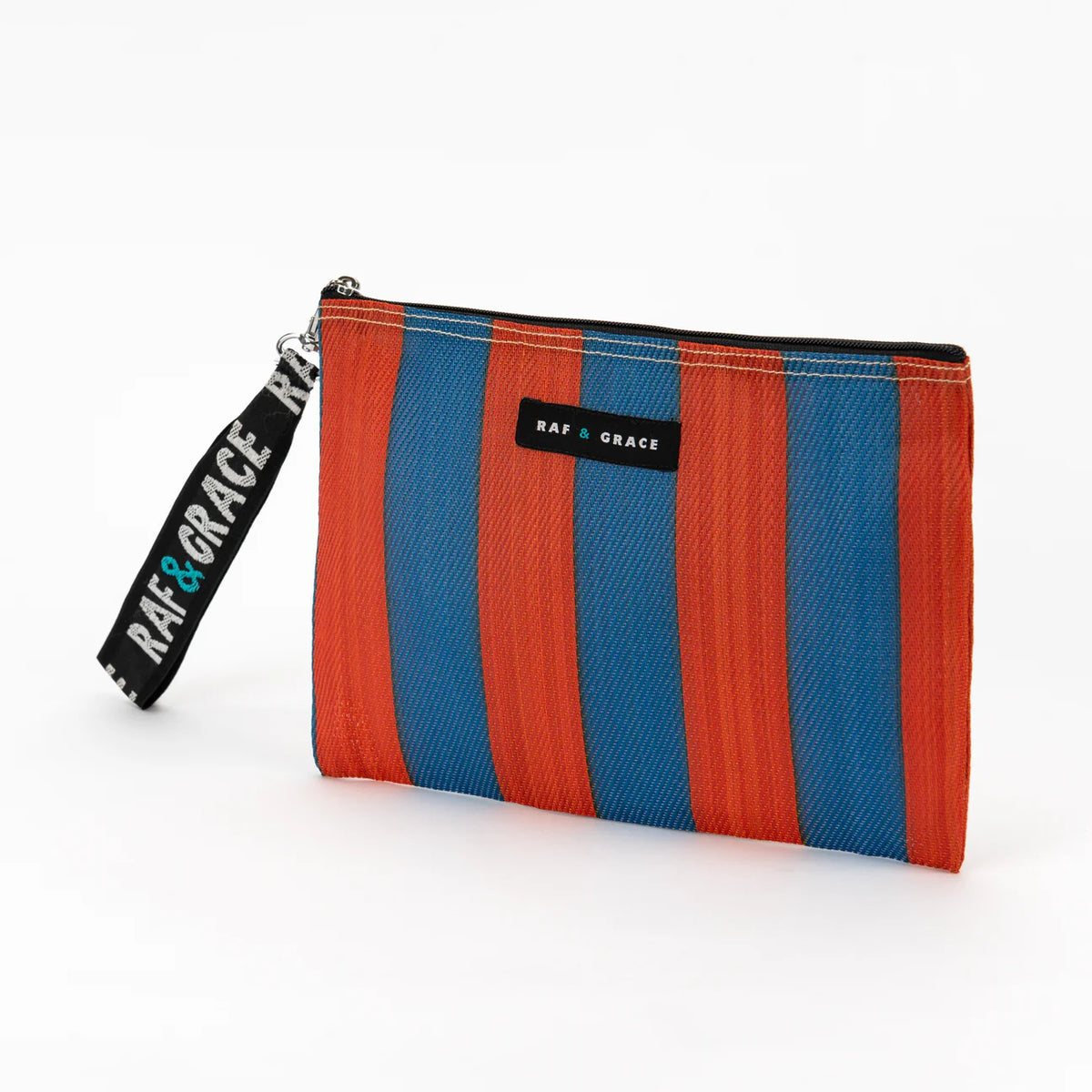 Small Pouch - Navy & Orange