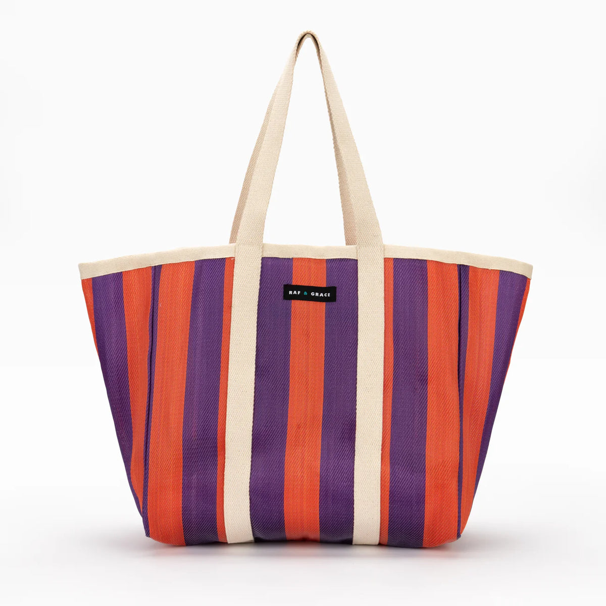 Large Shopper Bag - Purple/Orange