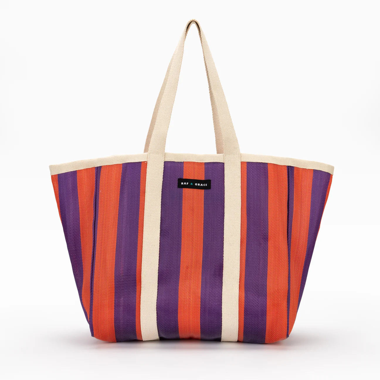 Large Shopper Bag - Purple/Orange