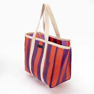 Large Shopper Bag - Purple/Orange