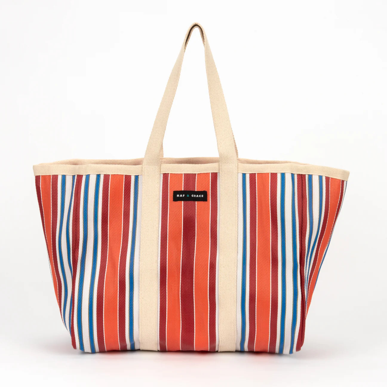 Large Shopper Bag - Orange/Red Mixed