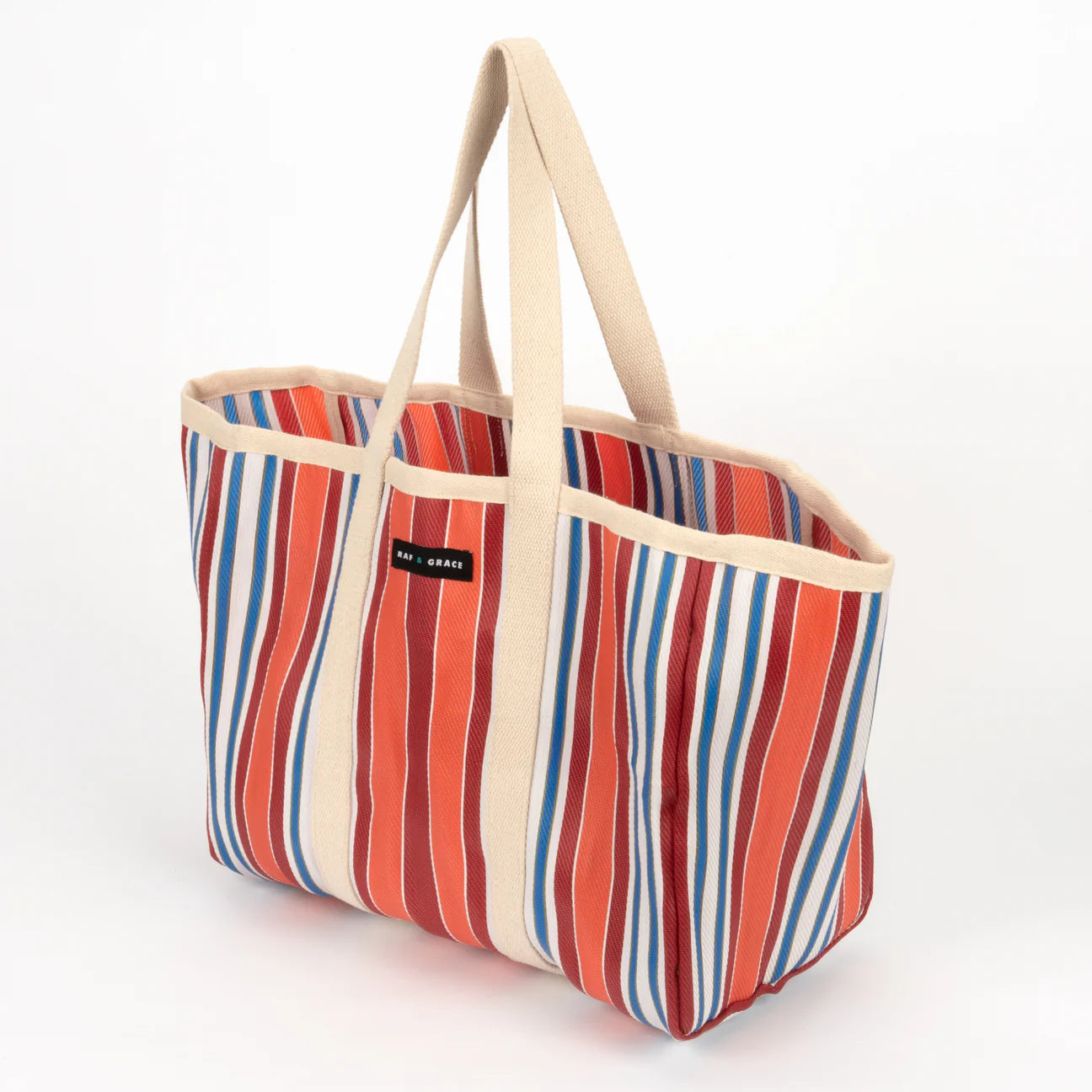 Large Shopper Bag - Orange/Red Mixed