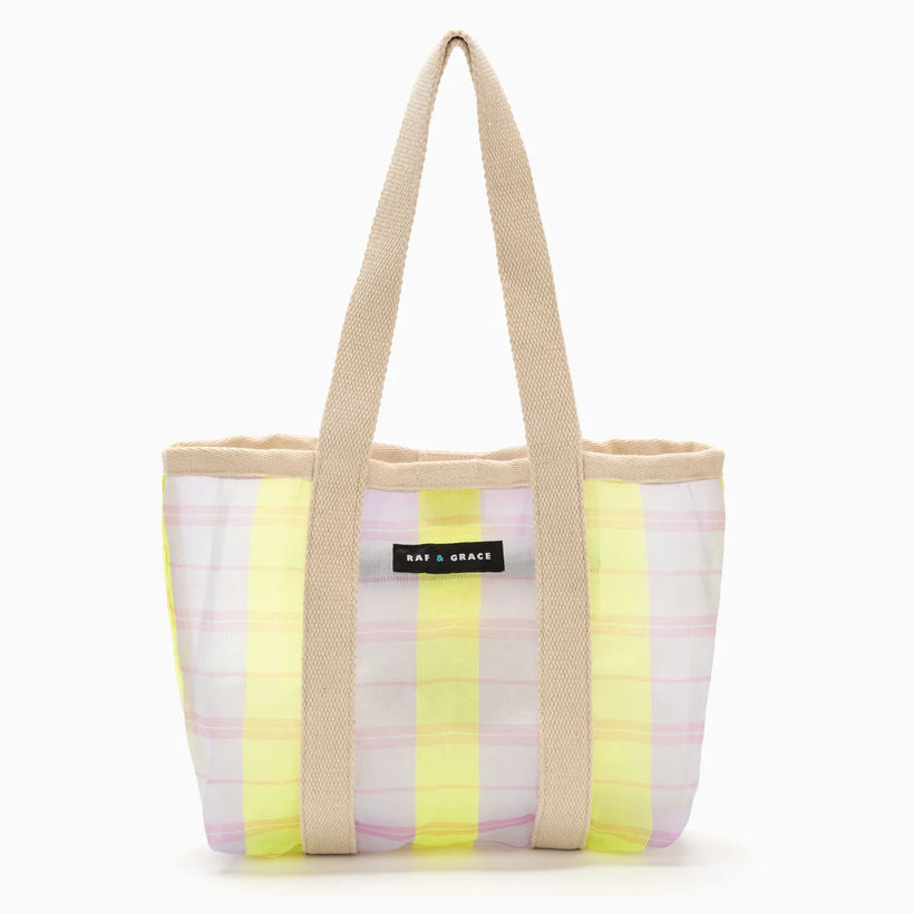 Mini Shopper Bag - Lilac/Lime
