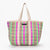 Large Shopper Bag - Bright Pink & Green