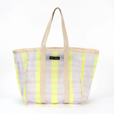 Large Shopper Bag - Lilac/Lime