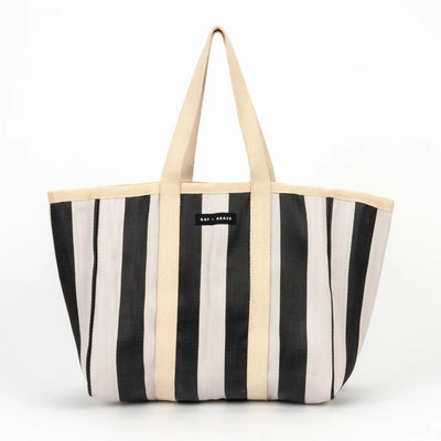Large Shopper Bag - Ecru/Black