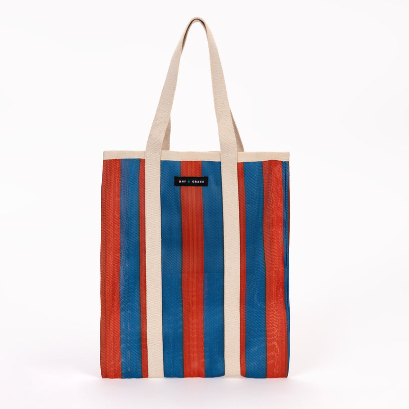 Tote Bag - Navy & Orange