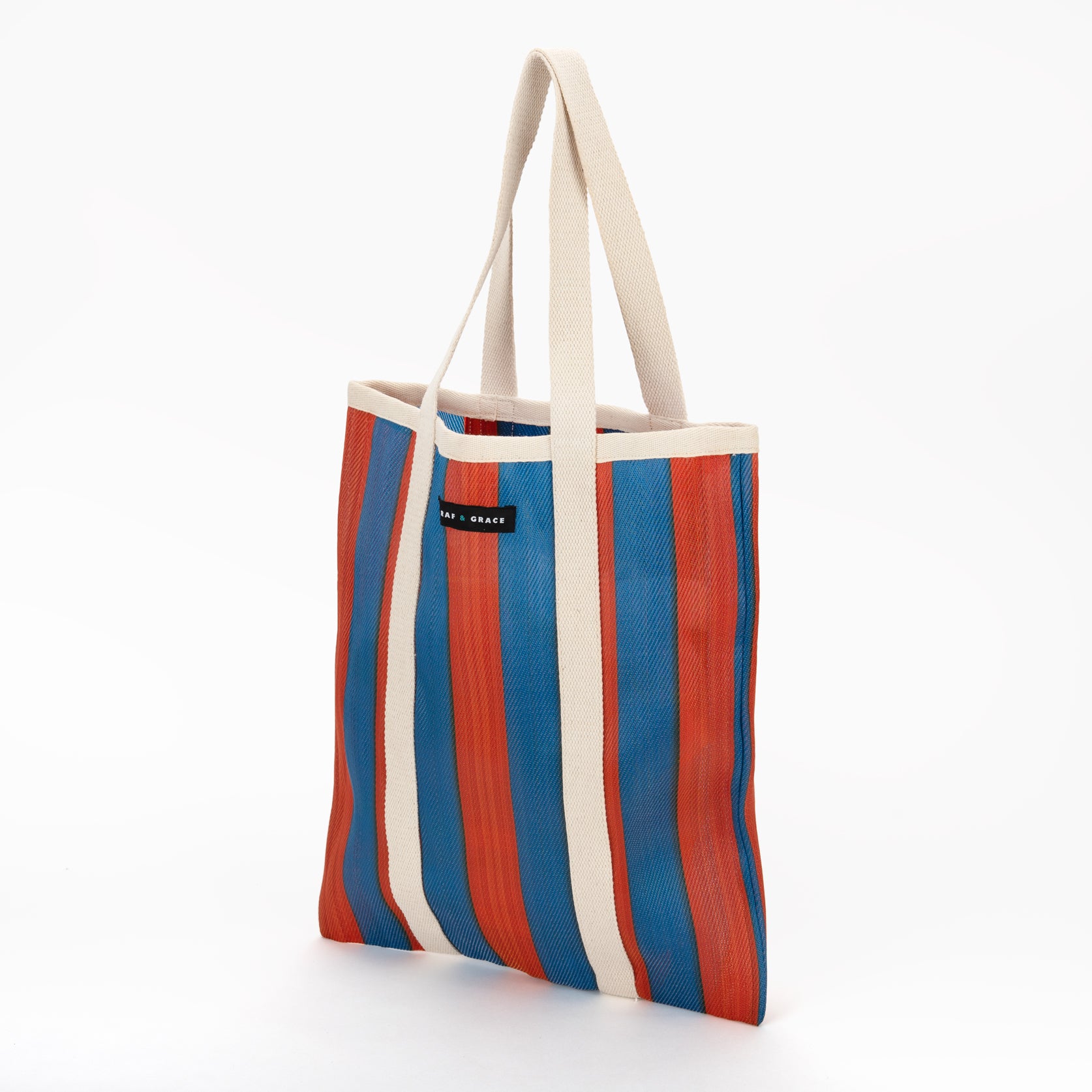 Tote Bag - Navy & Orange