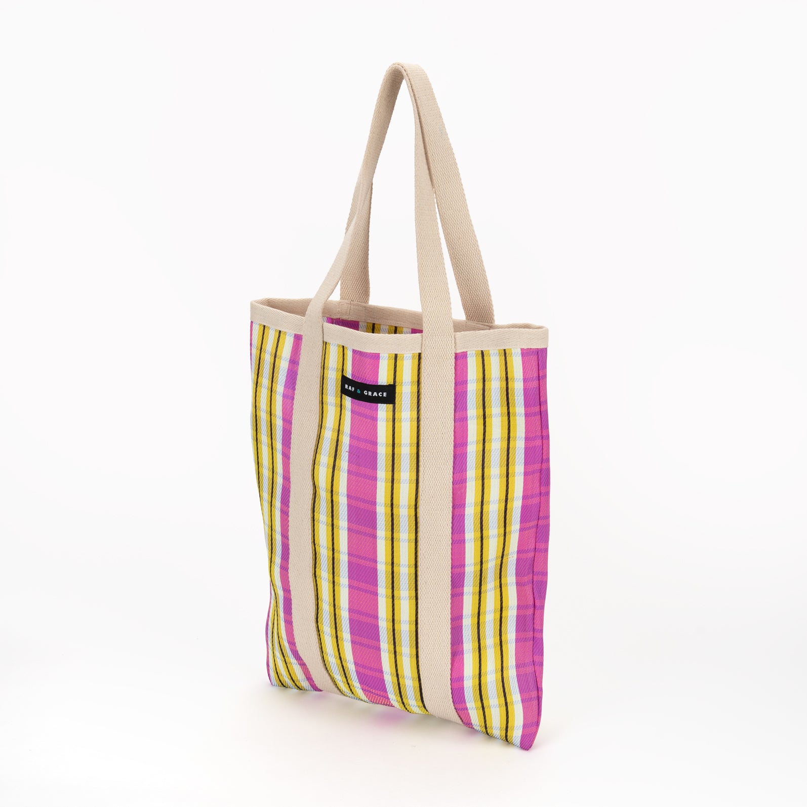 Tote Bag - Pink & Yellow