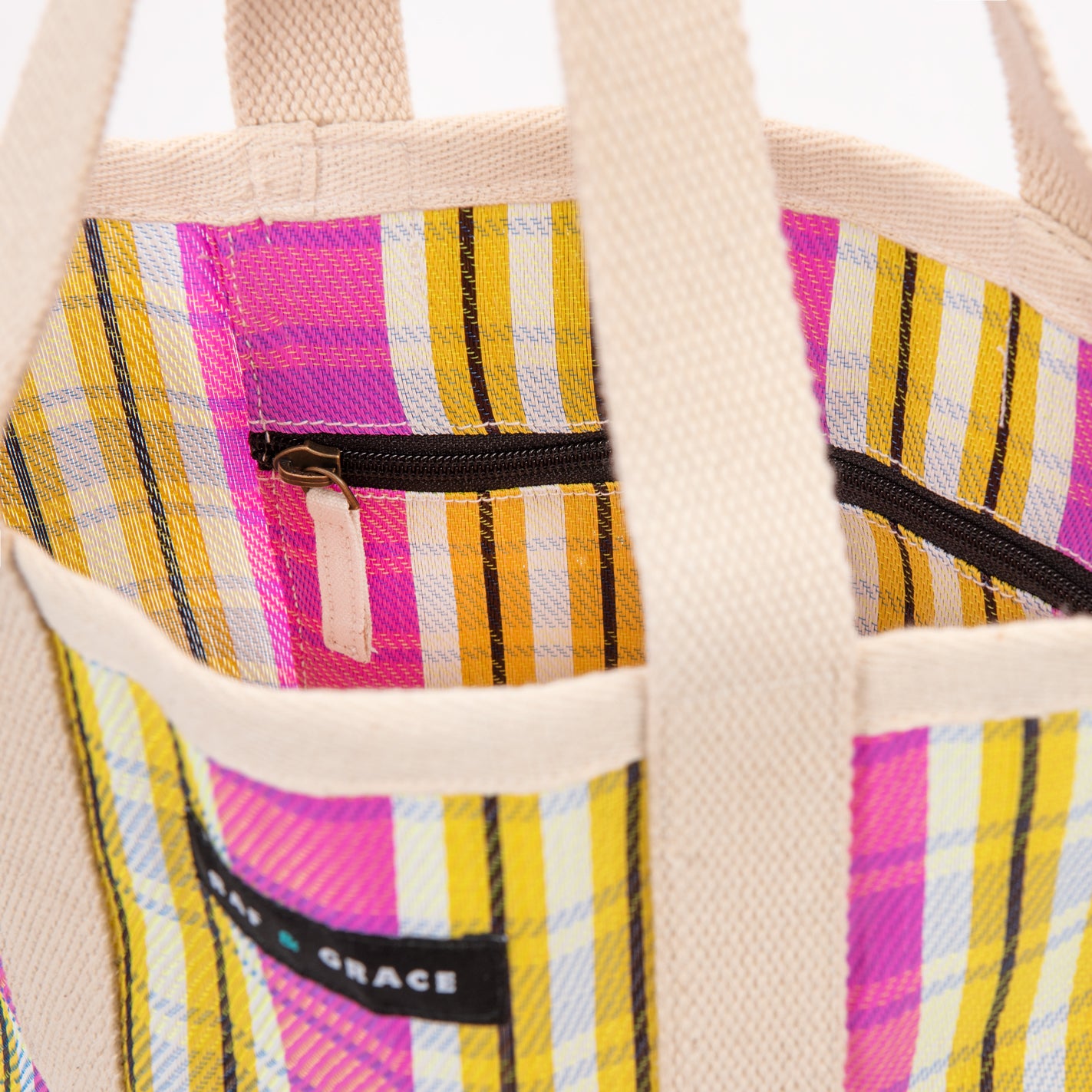 Tote Bag - Pink & Yellow