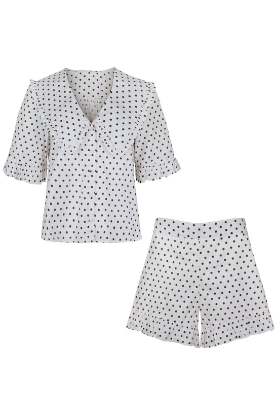 Luna Polka Dot Set - Cream