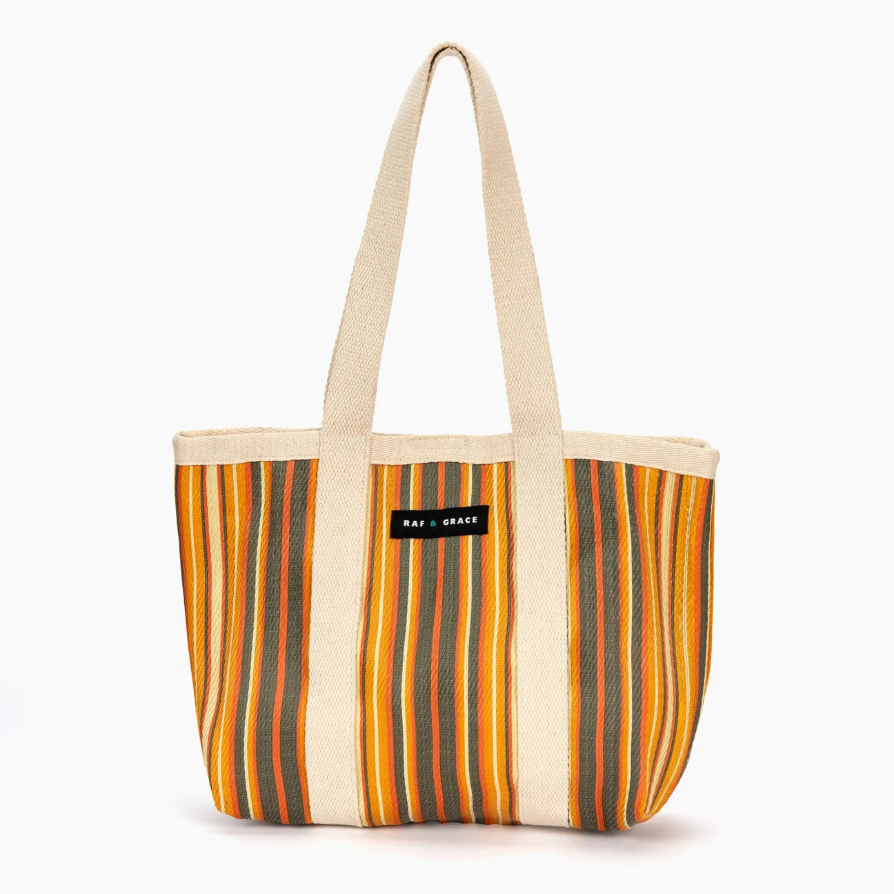Mini Shopper Bag - Chocolate/Orange