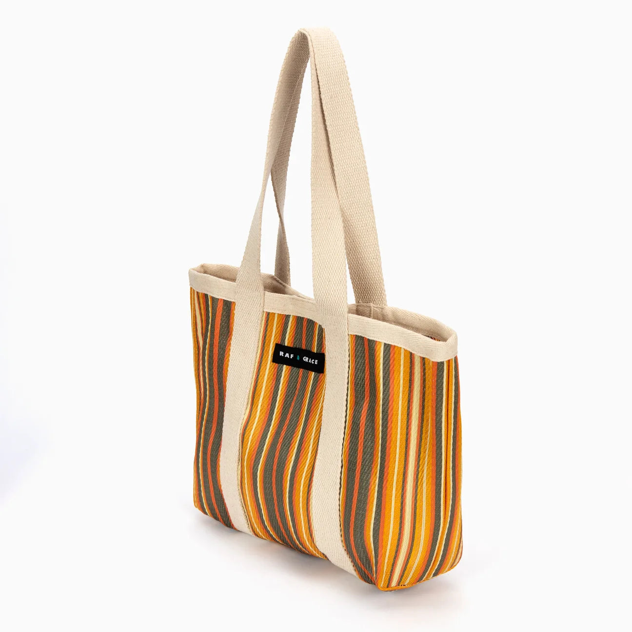 Mini Shopper Bag - Chocolate/Orange