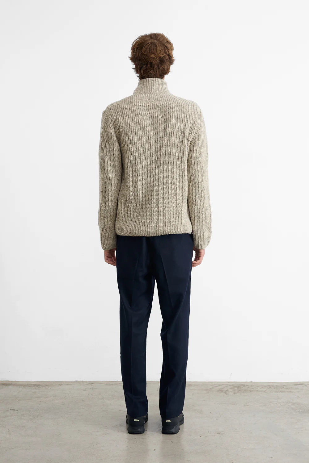 Paris Cardigan - Plain Light Grey Melange