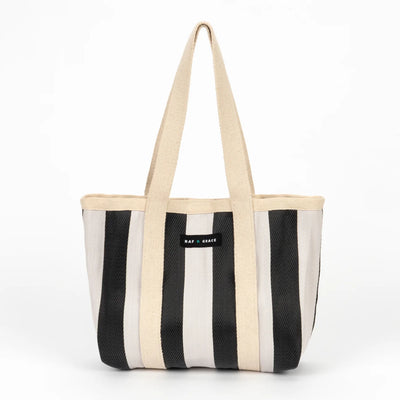 Mini Shopper Bag - Ecru/Black